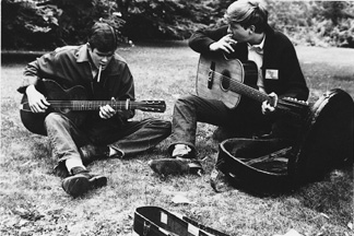 John and Dave at Newport, 1964